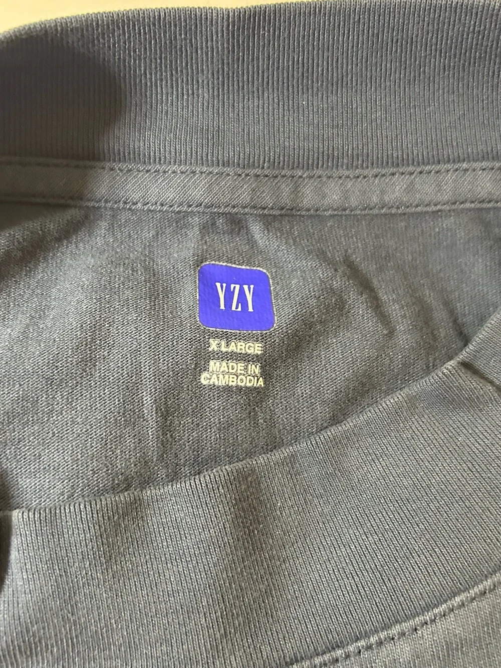 GAP YZY Oversized Navy Logo Sweatshirt
